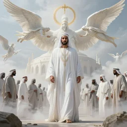heaven, holy, people, oman, gothic, white, perfect 4 k, smokey, ole thomas style, giovanni paolo panini style epic, volumetric, environment, photorealistic. realistic, hyper realistic, 8 k octanerender, insanely detailed, style of charlie bowater, kelly mckernan, flying angels, concept art