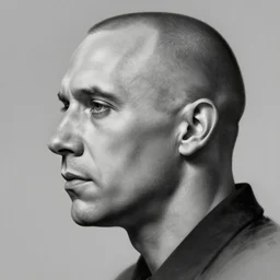 hyperdetailed profile portrait of a realistic jk simmonds, grayscale, by greg rutkowski, highly detailed, digital painting, artstation, smooth, sharp focus illustration, artstation hq. intricate, elegant, 8 k, unreal engine. art by wlop and artgerm and ayami kojima. dan mumford, tomokazu matsuyama, takato yamamoto