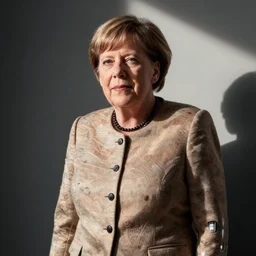 angela merkel robot by Hajime Sorayama