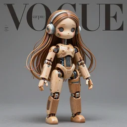 polaroid a beautiful jointed wooden art doll, super dollfie, biopunk, solarpunk, android, robot, mecha, feminine curves, wires, long flowing hair, dan mumford, beeple, fashion magazine, vogue, harper's bazaar art, intricate, 8 k render in octane, sharp focus