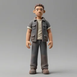 justin timberlake made out of polymer clay detailed sculpture trending on artstation