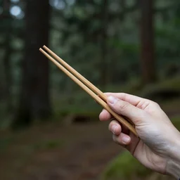 chopsticks in the forest