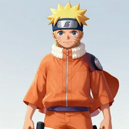 luffy dressed as naruto , digital art , trending on artstation ,Hyperdetailed , CGSociety