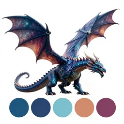 A Complete Dragon Hyperrealism cosmic color scheme