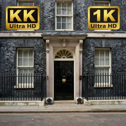 A painting of ten downing street 1900, 4k Ultra HD