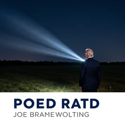 joe biden in the distance, watching, night time, flash photography
