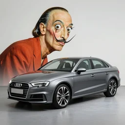 a gray audi a 3, award winning art by salvador dali
