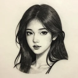 tattoo design, stencil, beautiful young female, long dark hair, symmetrical facial features, Japanese, partially clothed in robe, by William-Adolphe Bouguerea and artgerm