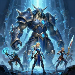 jyuratodus boss of monster hunter world iceborn worldboss guild raid digital painting bioluminance alena aenami artworks in 4 k design by lois van baarle by sung choi by john kirby and artgerm style pascal blanche and magali villeneuve