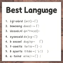 syntax of best Language