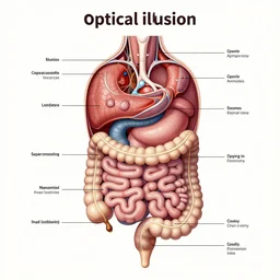 “ optical illusion ” digestive system anatomical diagram “ gray ’ s anatomy ” 1 0 2 4 x 1 0 2 4