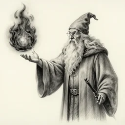 a elderly wizard casting a black fireball | | pencil sketch, realistic shaded, fine details, realistic shaded lighting poster by greg rutkowski, magali villeneuve, artgerm, jeremy lipkin and michael garmash and rob rey