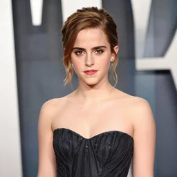 emma watson dress decalte, hyper realistic, artstation