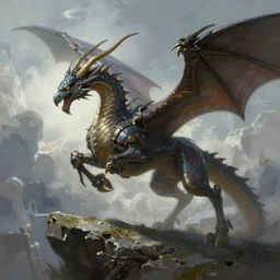 Final Fantasy dragoon by Frank Frazetta
