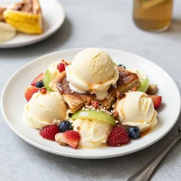 ice cream pizza salad