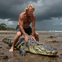 steve irwin forgot to put his shorts on before wrestling a giant crocodile