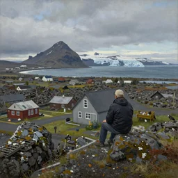 a painting by icelandic artist Eggert Pétursson, highly detailed, 4k