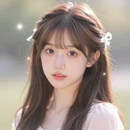 beautiful girl portrait in extremely cute realistic WLOP digital art style with bloom ethereal effects, trending on Artstation, made by Tran Ross feminine in pastel shades