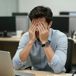 A photograph of that guy everyone hates at the office.