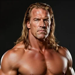 Portrait of Triple H, wwe, digital art, realistic, detailed, artstation