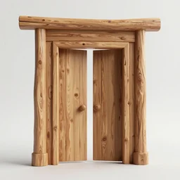wooden portal to paradise, ultra detailed, photorealistic, octane render, high definition, fine details, ethereal tones, 8 k, mcbess mood