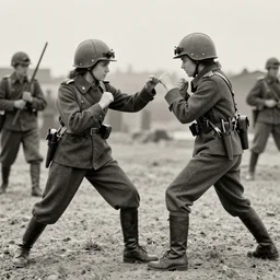 adriana chechik fighting in world war 1, archived photo