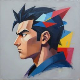 Supreme x Sagat Profile Picture by Sachin Teng, asymmetrical, Organic Painting , Matte Painting,  geometric shapes, hard edges, graffiti, street art,:2 by Sachin Teng:4