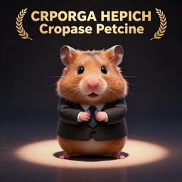 corporate hamster in suit business pixar movie poster
