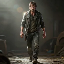 portrait art of negan walking dead, 8 k ultra realistic, lens flare, atmosphere, glow, detailed, intricate, full of colour, led lighting, 4 k, hyperrealistic, focused, extreme details, unreal engine 5, masterpiece