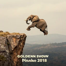 photo of jumping elephant falling jumping off of mountain cliff, golden ratio, rule of thirds, award winning photo, nature photography
