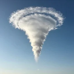 beautiful picture of a perfect blue sky in high altitude, weather phenomenon: many big drops of water floating in a cylinder shape like a tornado, hot and sunny highly-detailed, elegant, dramatic lighting, artstation, 4k, cinematic landscape, photograph by National Geographic