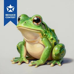 maplestory frog, an ultrafine detailed painting by james jean, behance contest winner, vanitas, angular, altermodern