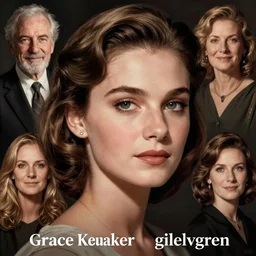 a portrait of beautiful young grace kelly by charlie bowater and anna dittmann and _ gilelvgren.