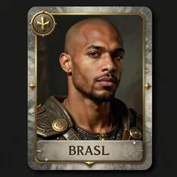 a bald brazilian man in a hearthstone card