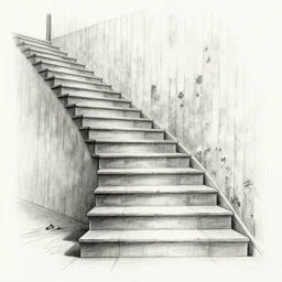 stairway to heaven, pencil sketch