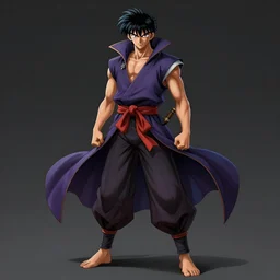 full body character portrait concept art of martial artist / sorcerer in the style of akira toriyama in the style of moebius trending on artstation deviantart pinterest detailed realistic high resolution hd 8 k in color
