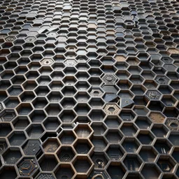 psychedelic mosaic, 3 d honeycomb render, high contrast, highly detailed, 8 k