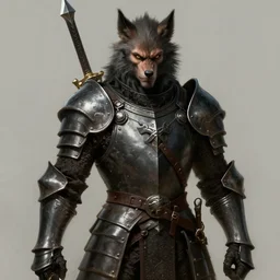 portrait, werewolf man, wearing a dark heavy plate armor, wielding, rpg game, main character, detailed, digital painting, artstation, sharp focus, illustration, artgerm, tomasz alen kopera, peter mohrbacher, donato giancola, joseph christian leyendecker, wlop, frank frazetta