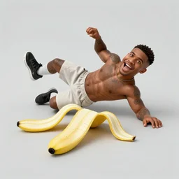 drake slipping on a banana peel