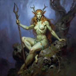 A dryad, Frank Frazetta