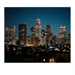 a los angeleno. a cinematic shot of los angelas at midnight, canon eos c 3 0 0, ƒ 1. 8, 3 5 mm, 8 k, medium - format print, inspired by roger deakins cinematography