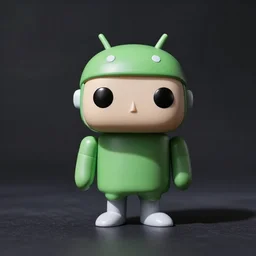 funko pop collectible figure in style of google android robot