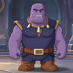 kawaii thanos in avengers movie scene