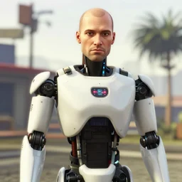 highly detailed portrait of 🤖🦝 in gta v, stephen bliss, unreal engine, fantasy art by greg rutkowski, loish, rhads, ferdinand knab, makoto shinkai and lois van baarle, ilya kuvshinov, rossdraws, tom bagshaw, global illumination, radiant light, detailed and intricate environment