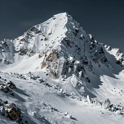 a mountain filled with crystals by amir zand