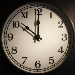 clock arabic numerals
