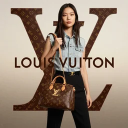Louis Vuitton advertising campaign poster.