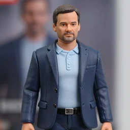 hot toys figurine of michael scott, realistic, up close image, 1 / 1 6 th scale, unopened, listing image, hd