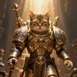 god emperor cat , Warhammer 40k, cinematic