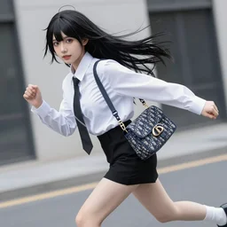dior anime cosplay, runaway photography, high detail